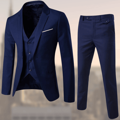 Parker Men's Suit | Tailored Fit Black Suit Set, Versatile for Weddings and Formal Events 0