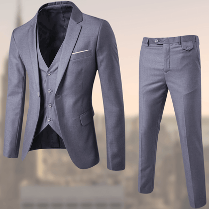 Parker Men's Suit | Tailored Fit Black Suit Set, Versatile for Weddings and Formal Events 2