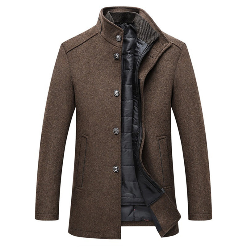 Pieter Men's Winter Coat | Polyester Blend, Elegant Regular Fit 0