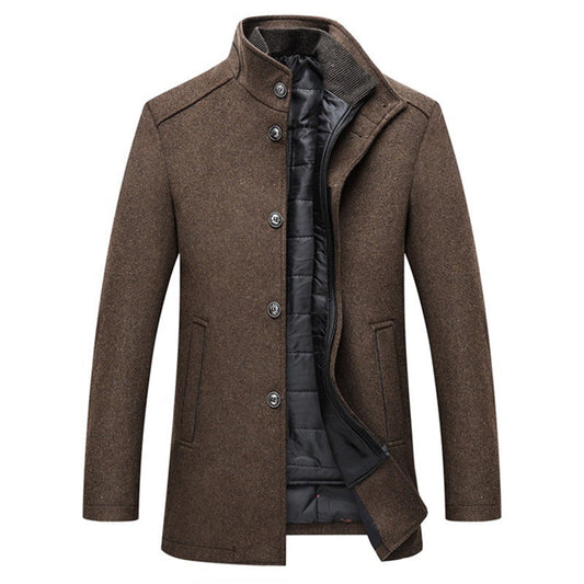 Pieter Men's Winter Coat | Polyester Blend, Elegant Regular Fit 0