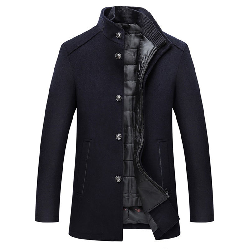 Pieter Men's Winter Coat | Polyester Blend, Elegant Regular Fit 1