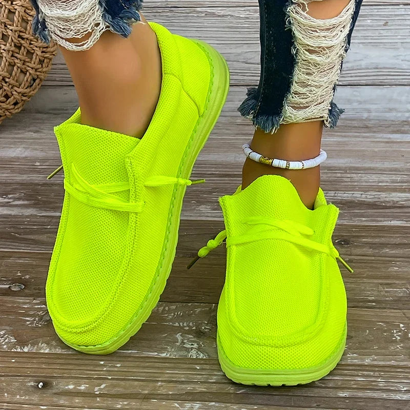 REVANA | Breathable platform sneakers with trendy height 12
