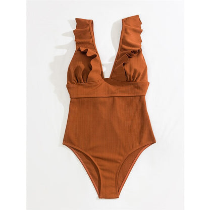 ROXANNE | Boho Bikini with V-Neck, Ruffles & Open Back 3