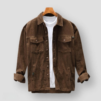 Raven Women's Top | Multi-Pocket Corduroy Elegance 1