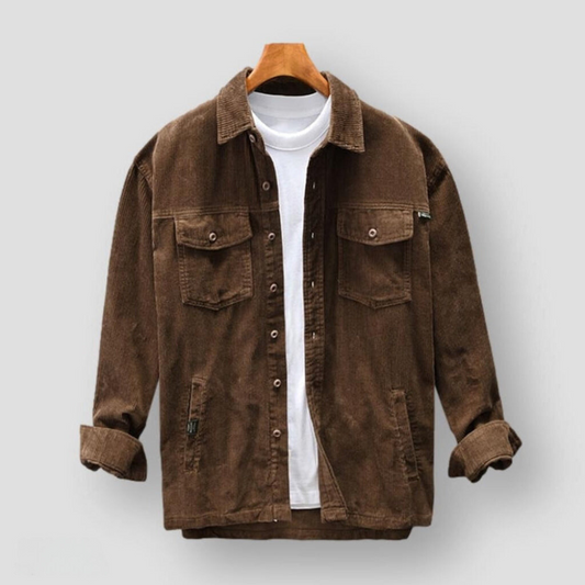 Raven Women's Top | Multi-Pocket Corduroy Elegance 1