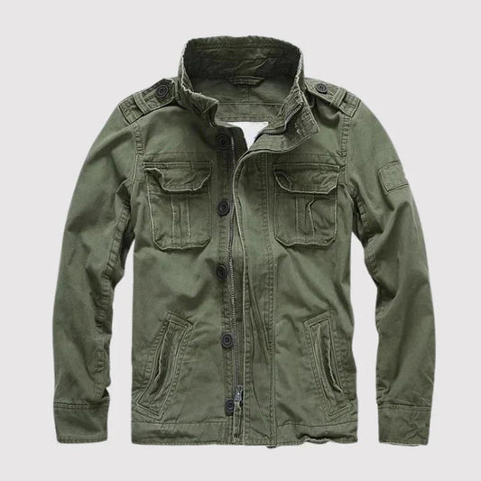 Rex Men's Denim Jacket | Durable Fabric, Multiple Pockets 0