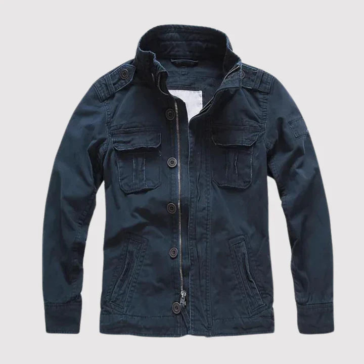 Rex Men's Denim Jacket | Durable Fabric, Multiple Pockets 1