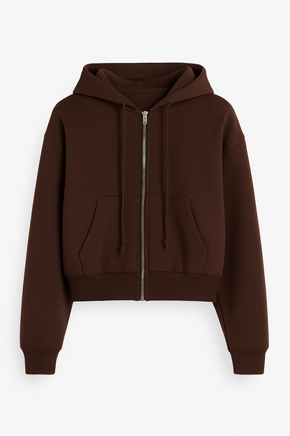Rita Women's Cardigan | Comfortable Black Zipper with Hood 0