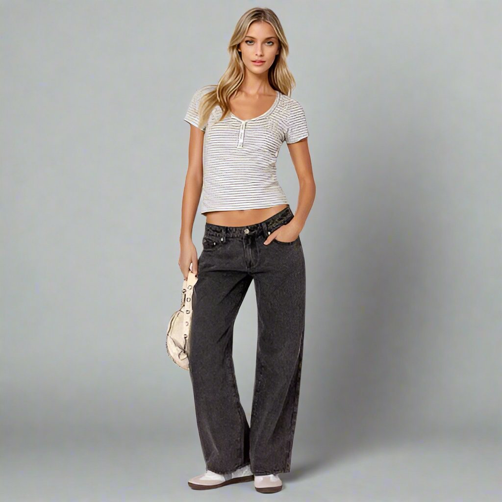 Roxy | Low-Rise Jeans – Trendy & Comfortable Stretch Denim | Y2K Fit 2