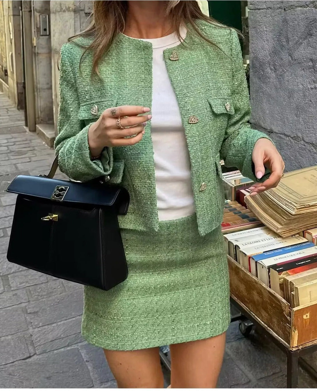 SABRA | Vintage Two-Piece Set with Timeless Flair 0