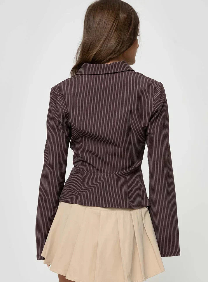 SERAPHINA | Fitted Blouse with Flared Sleeves 1