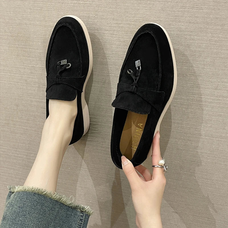 SORELLE | Suede Slip-ons with Flexible Comfort Sole 5