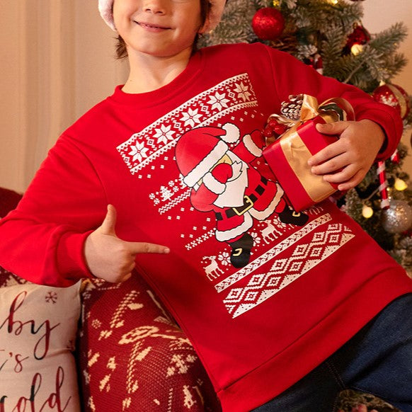 Santa Kids' Sweater | Soft Fabric, Festive Design 1