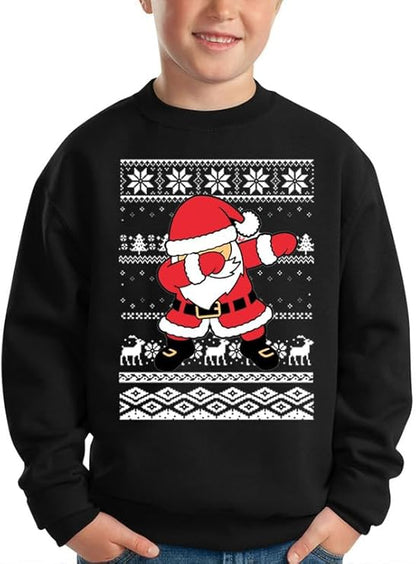 Santa Kids' Sweater | Soft Fabric, Festive Design 3