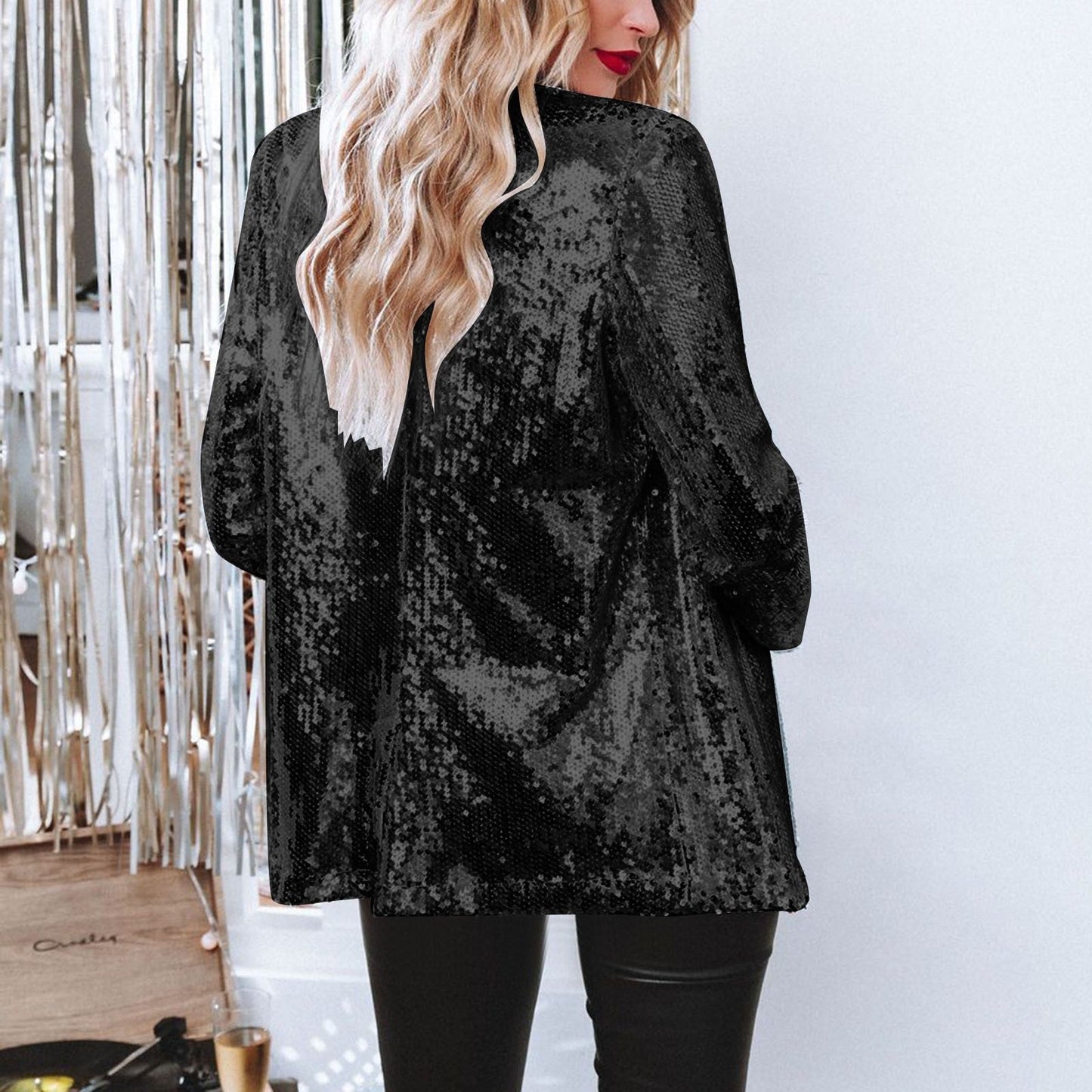 Sequin Glamour Women's Blazer | Lightweight and Elegant 2