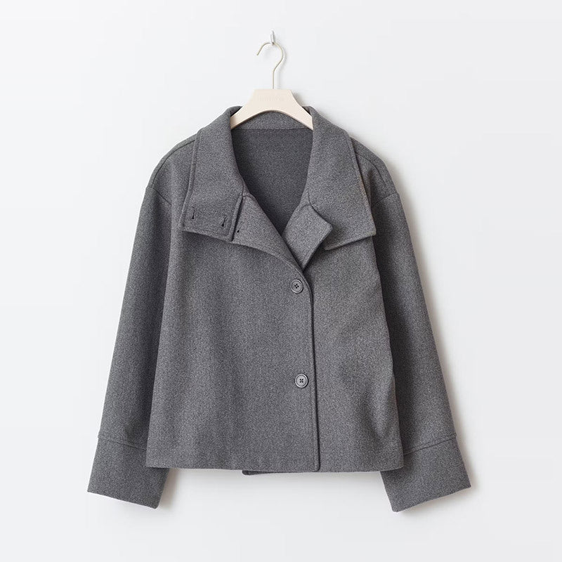 Short women's coat with double-breasted design | Elegant and versatile coat 6