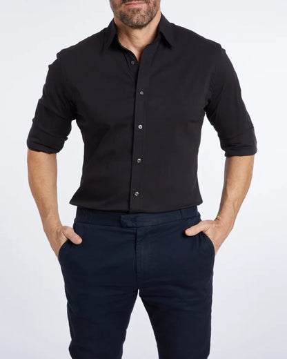 Sleek Men's Zip Shirt | Lightweight Egyptian Cotton Blend 11
