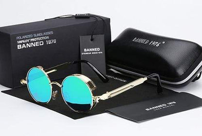 Sleek Steampunk Sunglasses | Polarized Lenses, Stylish Design 10