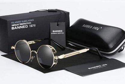 Sleek Steampunk Sunglasses | Polarized Lenses, Stylish Design 11