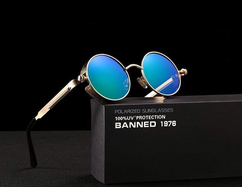 Sleek Steampunk Sunglasses | Polarized Lenses, Stylish Design 3