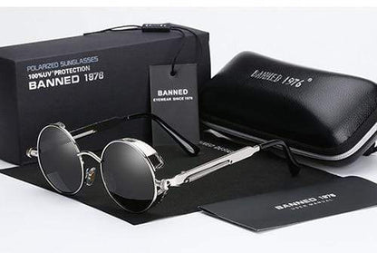 Sleek Steampunk Sunglasses | Polarized Lenses, Stylish Design 5