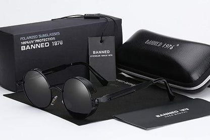 Sleek Steampunk Sunglasses | Polarized Lenses, Stylish Design 6