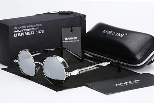 Sleek Steampunk Sunglasses | Polarized Lenses, Stylish Design 9