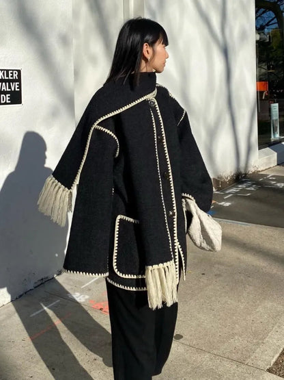 Sofia Shawl Coat for Women | Soft Wool Blend, Stylish and Comfortable 4