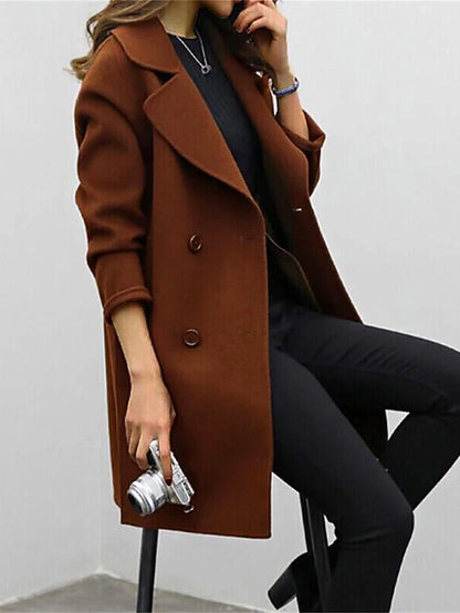 Sofie Women's Trench Coat | Timeless Design, Fitted, Black 4
