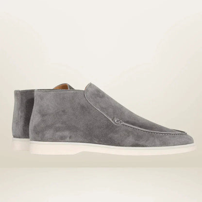 Sola Black Loafers Men | Suede Look, Timeless Design 2