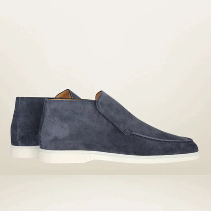 Sola Black Loafers Men | Suede Look, Timeless Design 4