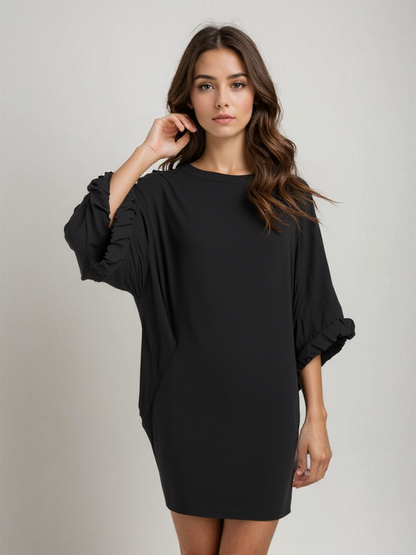 Solena | Airy Oversized Dress with Pocket Details 0
