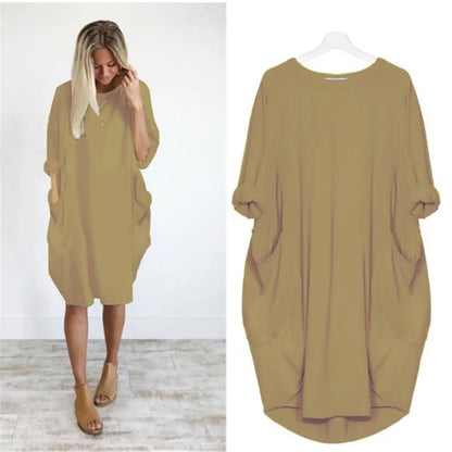 Solena | Airy Oversized Dress with Pocket Details 13