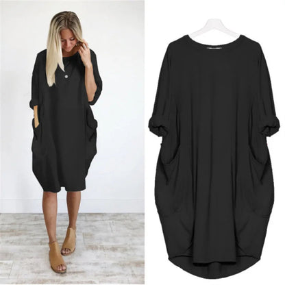Solena | Airy Oversized Dress with Pocket Details 5