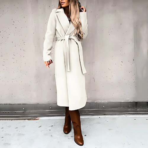 Sophie Long Women's Winter Coat | High-quality Wool Blend, Stylish and Comfortable 10