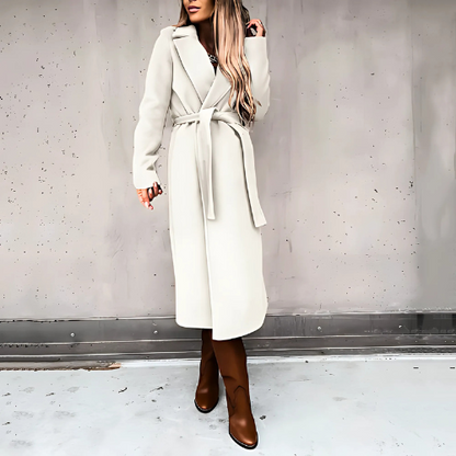 Sophie Long Women's Winter Coat | High-quality Wool Blend, Stylish and Comfortable 10