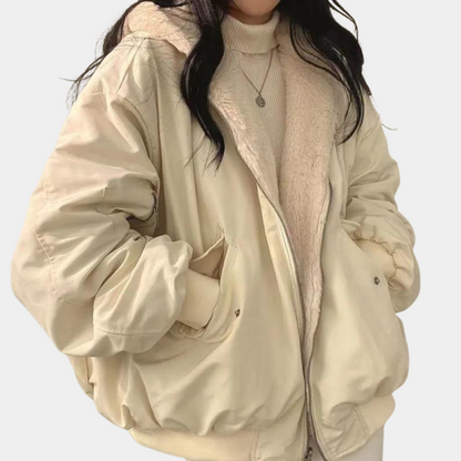 Sophie Women's Winter Coat | Lined Interior, Trendy Short Cut 5