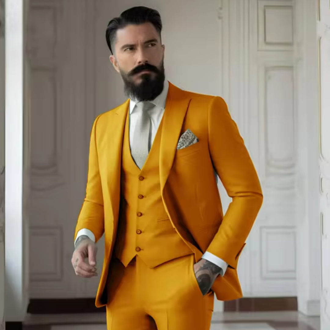 Sven Three-Piece Men's Wedding Guest Suit | Sage Green, Elegant 12
