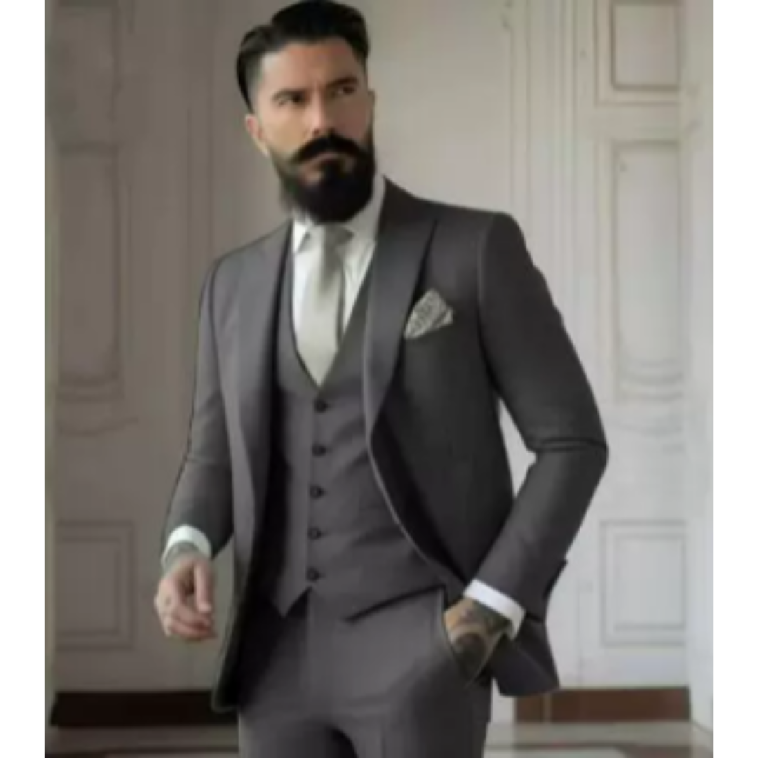 Sven Three-Piece Men's Wedding Guest Suit | Sage Green, Elegant 5