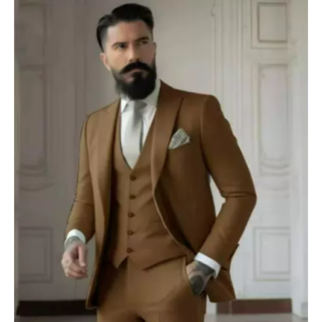 Sven Three-Piece Men's Wedding Guest Suit | Sage Green, Elegant 6