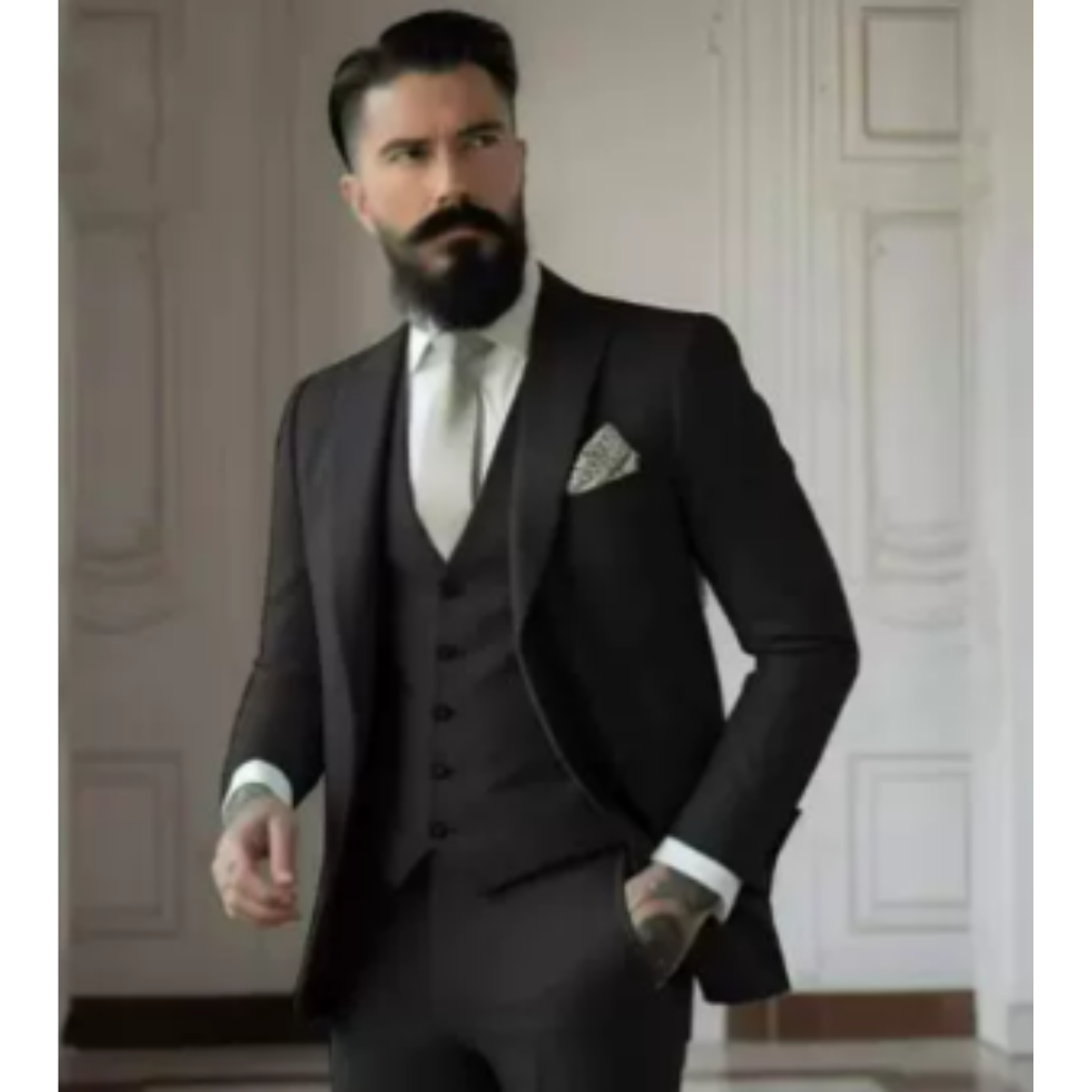 Sven Three-Piece Men's Wedding Guest Suit | Sage Green, Elegant 8