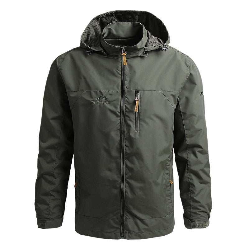 Trek Men's Summer Jacket | Weatherproof Softshell, Multiple Pockets 0
