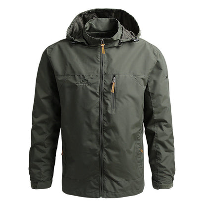 Trek Men's Summer Jacket | Weatherproof Softshell, Multiple Pockets 0