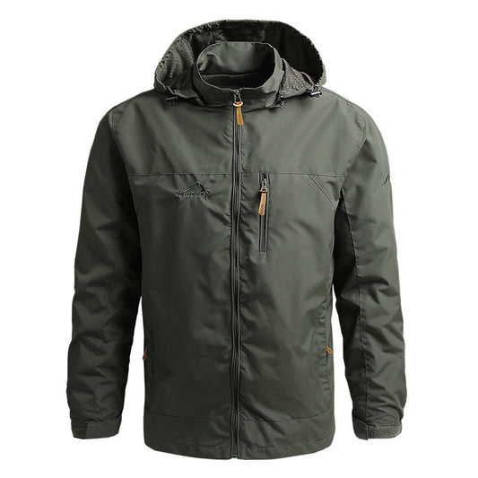 Trek Men's Summer Jacket | Weatherproof Softshell, Multiple Pockets 0