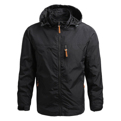 Trek Men's Summer Jacket | Weatherproof Softshell, Multiple Pockets 4