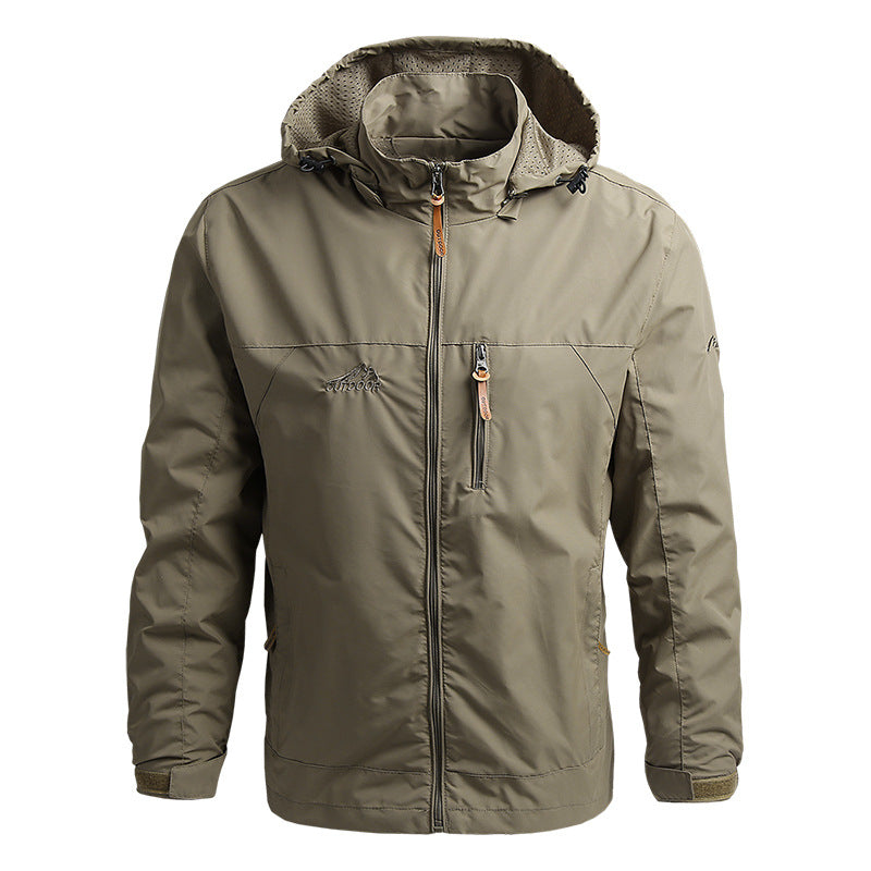 Trek Men's Summer Jacket | Weatherproof Softshell, Multiple Pockets 5