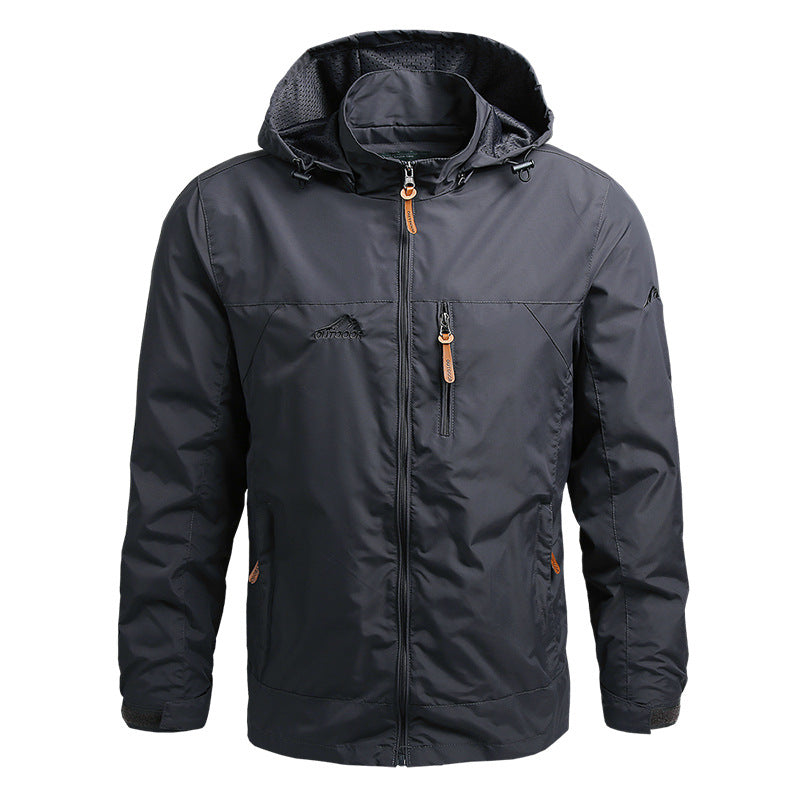Trek Men's Summer Jacket | Weatherproof Softshell, Multiple Pockets 7