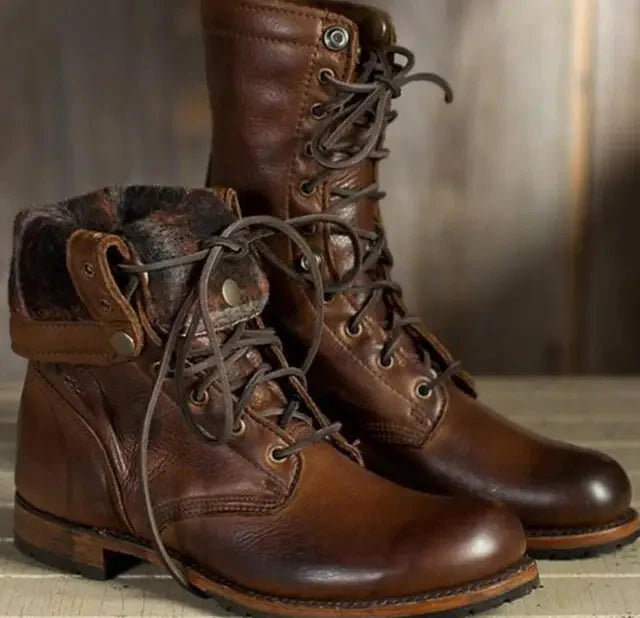 VESINA | Women's Leather Boots with Warm Lining 0
