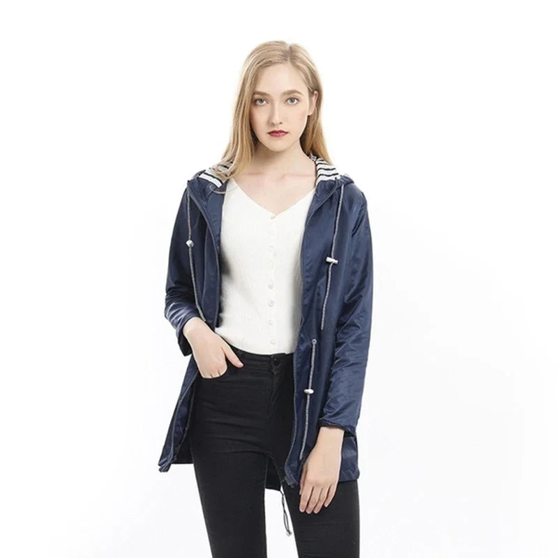 Vera Women's Jacket | Lightweight Weatherproof with Adjustable Hood 6