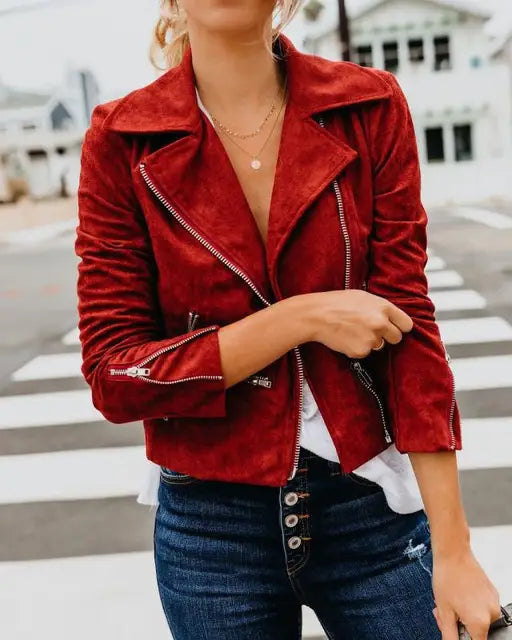 Vera Women's Jacket | Premium Faux Suede, Vintage Style 10